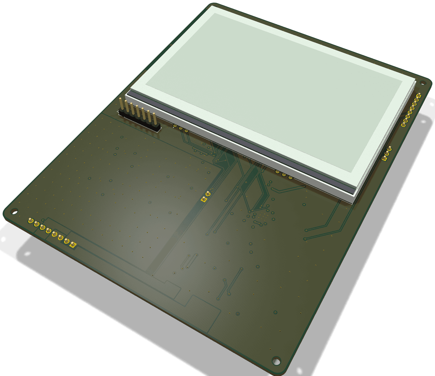 Spectral-G4 main board with display – 3D render